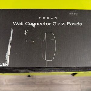 Tesla Wall Connector Glass Fascia. White. Brand new.